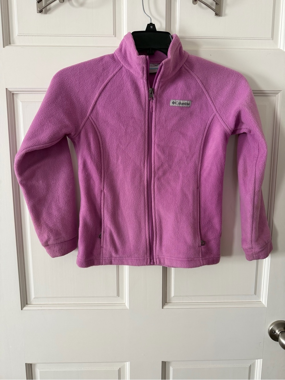 Columbia Kids Light Pink Full-Zip Fleece Jacket Size Medium